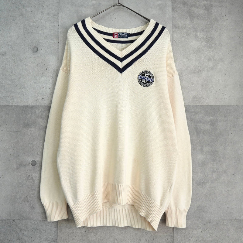 チャップス ラルフローレン チルデンニット アイボリー - NEWSED