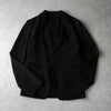 アン ドゥムルメステール クロス刺繍 シングル テーラードジャケット ブラック