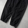 フェン チェン ワン ダメージ加工 スウェットパンツ ブラック メンズ