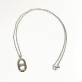 エルメス イリアード シェーヌダンクル ネックレス シルバー / ホワイト - NEWSED