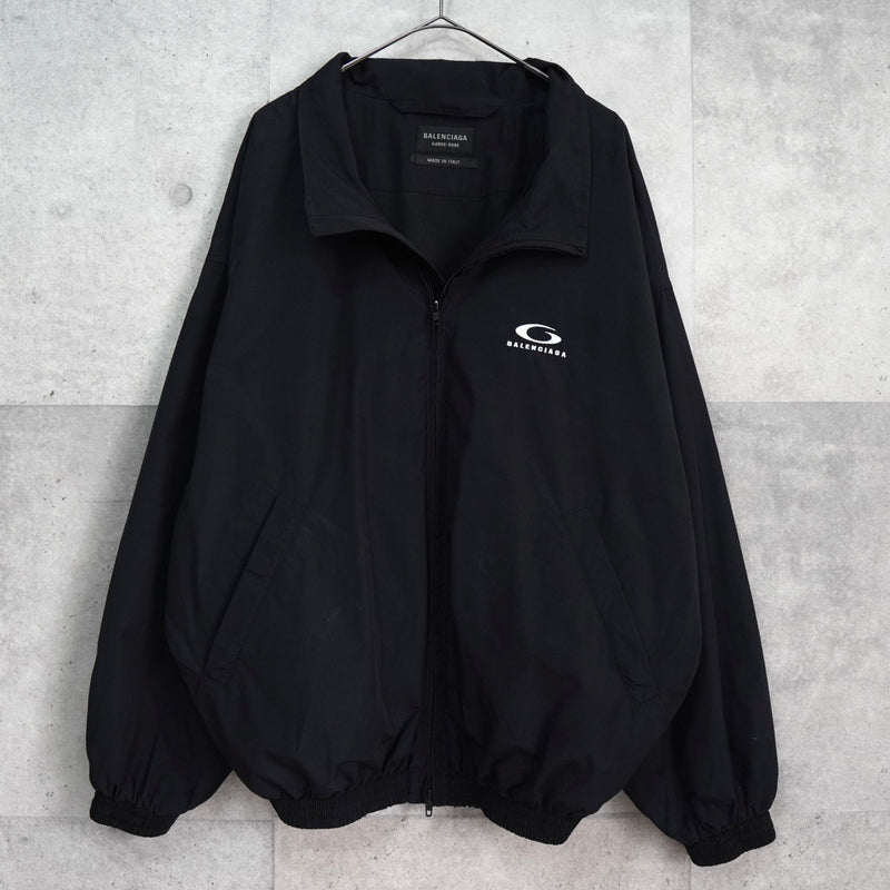 バレンシアガ ロゴ ナイロンブルゾン ブラック - NEWSED