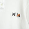 Maison Kitsune 狐狸头短袖 Polo 衫 白色
