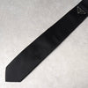 Prada Triangle Plaque Triangle Logo Narrow Tie Black