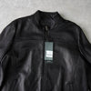 ポリス ラムレザー シングル ライダースジャケット レザージャケット ブラック メンズ タグ付き未使用品