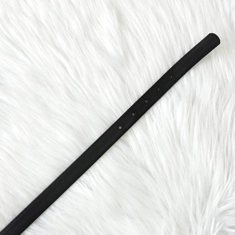 ロエベ ヴィンテージ ロゴ ゴールド金具 ベルト ブラック レディース - NEWSED