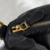 Prada nylon/leather ribbon handbag in black