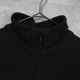 ラルフローレン ロゴ ハーフジップ スウェット ブラック - NEWSED