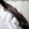Old Gucci Sherry Line Suede and Leather Handbag in Brown
