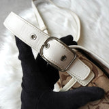 コーチ シグネチャー キャンバス ショルダーバッグ ベージュ - NEWSED