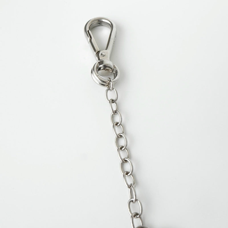 プラダ ロゴ ハート キーリング キーホルダー チャーム シルバー - NEWSED