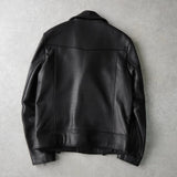 ビバスタジオ 本革 ソフトレザー ダブル ライダースジャケット レザージャケット ブラック メンズ - NEWSED