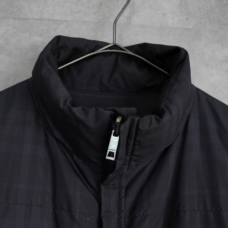 バーバリー ライナー リバーシブル 中綿ジャケット ミドルコート メンズ ブラック - NEWSED