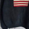 ポロ バイ ラルフローレン ヴィンテージ タートルネック  星条旗 コットン ニット ネイビー