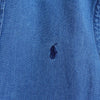 Polo Ralph Lauren 徽标刺绣蓝色短袖牛仔衬衫
