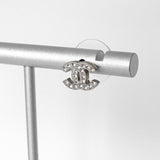 シャネル ココマーク ラインストーン ピアス シルバー - NEWSED