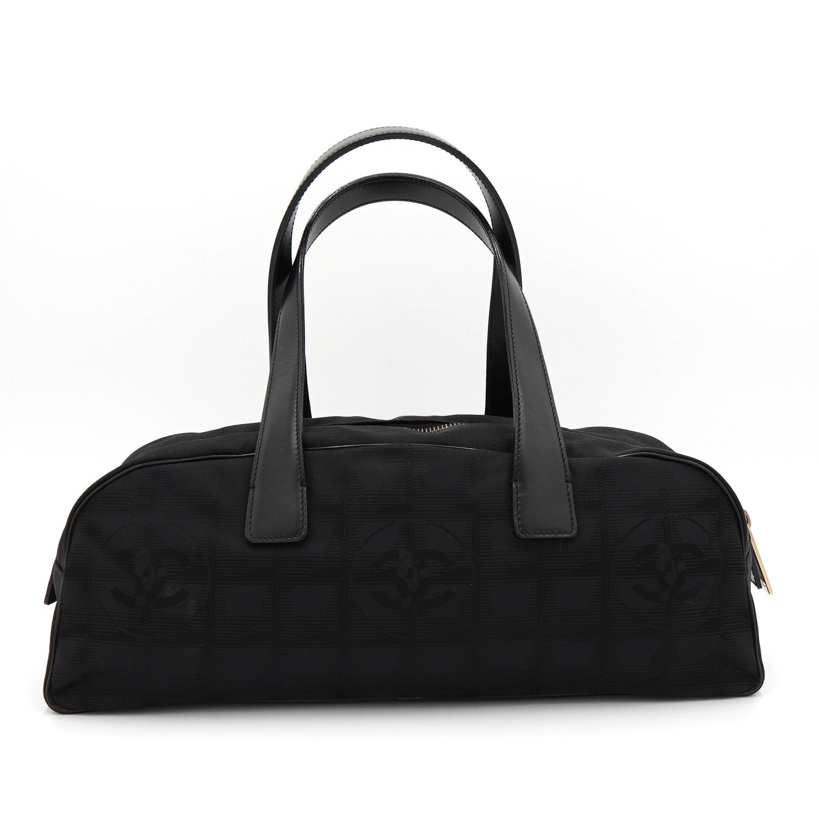 シャネル ニュートラべルライン ココマーク キャンバス×レザー