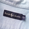 Ralph Lauren 徽标刺绣蓝色长袖衬衫