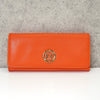 ロエベ アナグラム レザー 二つ折り 長財布 オレンジ