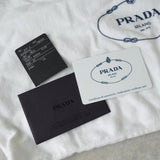 プラダ ポコノ テスート ナイロン レザー 巾着バッグ ミニ ハンドバッグ ポーチ レッド - NEWSED