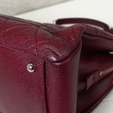 シャネル ココマーク キャビアスキン チェーン トートバッグ ボルドー - NEWSED