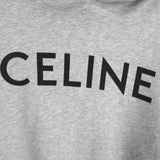 セリーヌ クラシックロゴ フーディー パーカー グレー - NEWSED