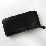 ヴィヴィアン・ウエストウッド オーブロゴ レザー ラウンドジップ 長財布 ロングウォレット ブラック - NEWSED