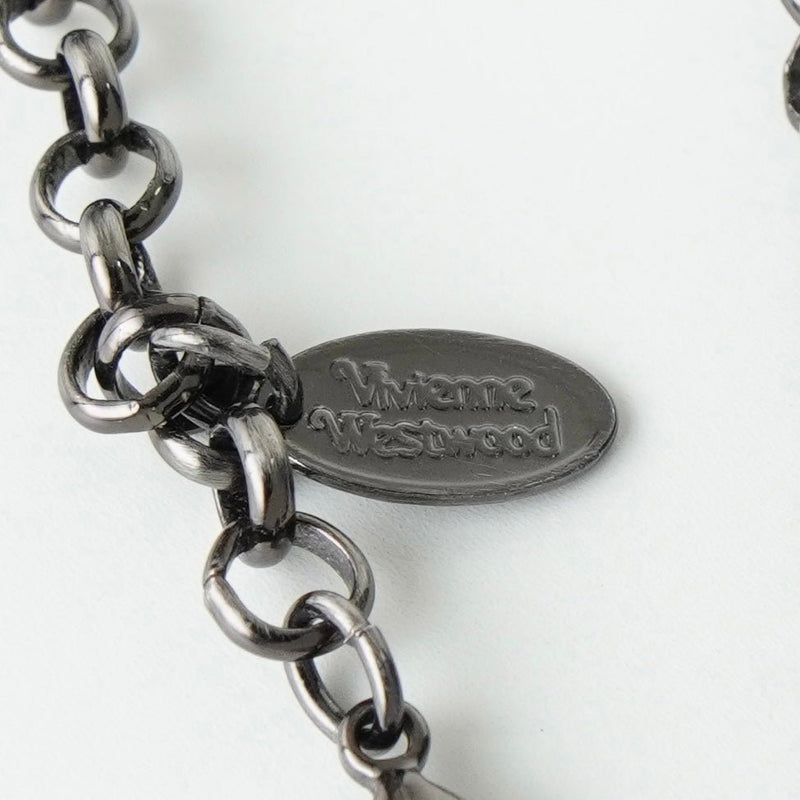 ヴィヴィアン ウエストウッド オーナメンタルタイニーオーブ ラインストーン シルバー ネックレス - NEWSED