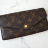 ルイ ヴィトン モノグラム ポルトフォイユ・サラブルーオランプ 二つ折り財布 ブラウン