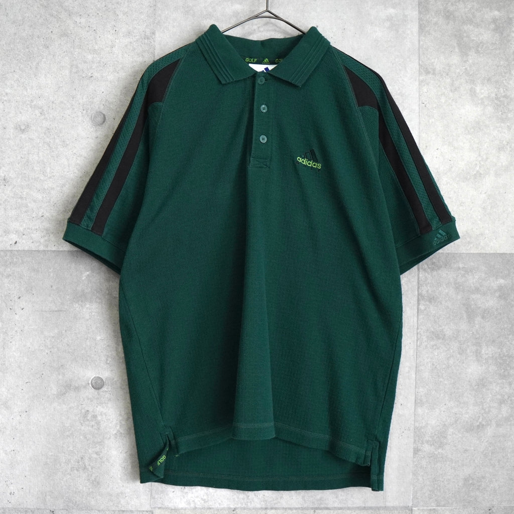阿迪达斯 Performance Logo 短袖 Polo 衫（绿色）
