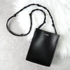 Jil Sander Tangle 小号皮革单肩包（黑色）