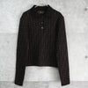 Fendi Zucca 女士羊毛 Polo 针织衫 棕黑色