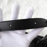 ボッテガ ヴェネタ マキシイントレチャート カセット ショルダーバッグ スモール ブラック - NEWSED