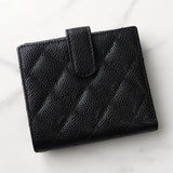 シャネル マトラッセ キャビアスキン 二つ折り財布 ブラック - NEWSED