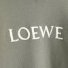 LOEWE 徽标刺绣运动衫（卡其灰色）