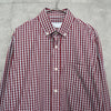 プラダ ギンガムチェック柄 長袖シャツ フォーマル メンズ レッド / ホワイト