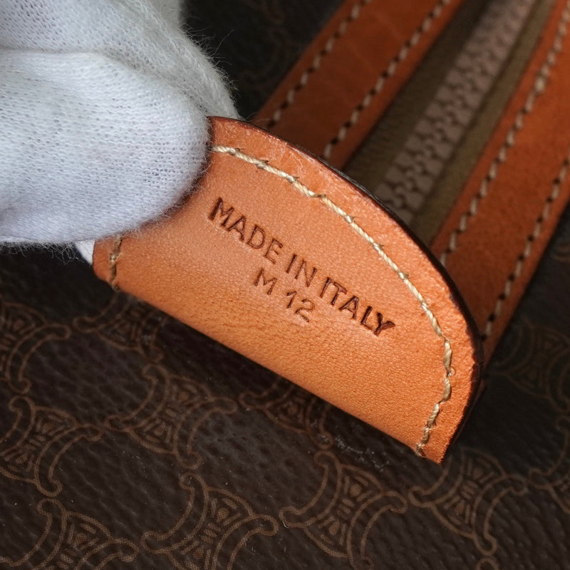 セリーヌ マカダム ボストンバッグ ブラウン - NEWSED