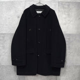 ヴァレンティノ ヴィンテージ ウール ミドルコート ブラック - NEWSED