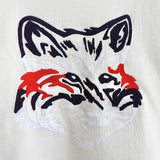 メゾン キツネ フォックスヘッド 刺繍 スウェット アイボリー - NEWSED