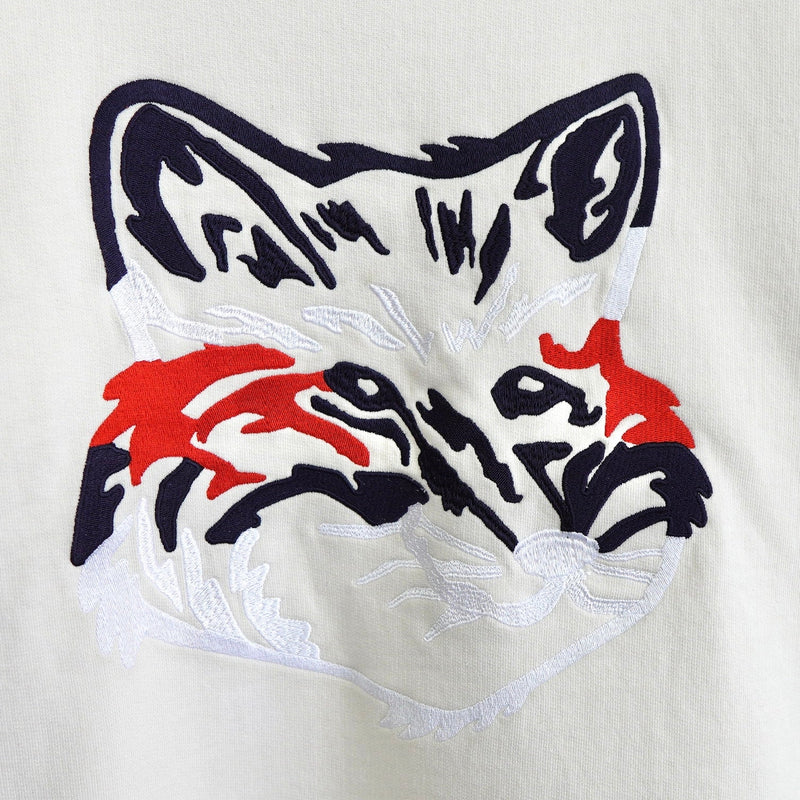 メゾンキツネ 刺繍スウェット Used】メゾンキツネ 刺繍ロゴ スウェット