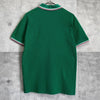 Fred Perry 徽标刺绣短袖 Polo 衫，绿色、粉色和象牙色