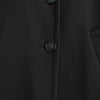 Prada wool coat, long coat, trench coat, women's, grey