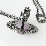 ヴィヴィアン ウエストウッド オーナメンタルタイニーオーブ ラインストーン シルバー ネックレス - NEWSED