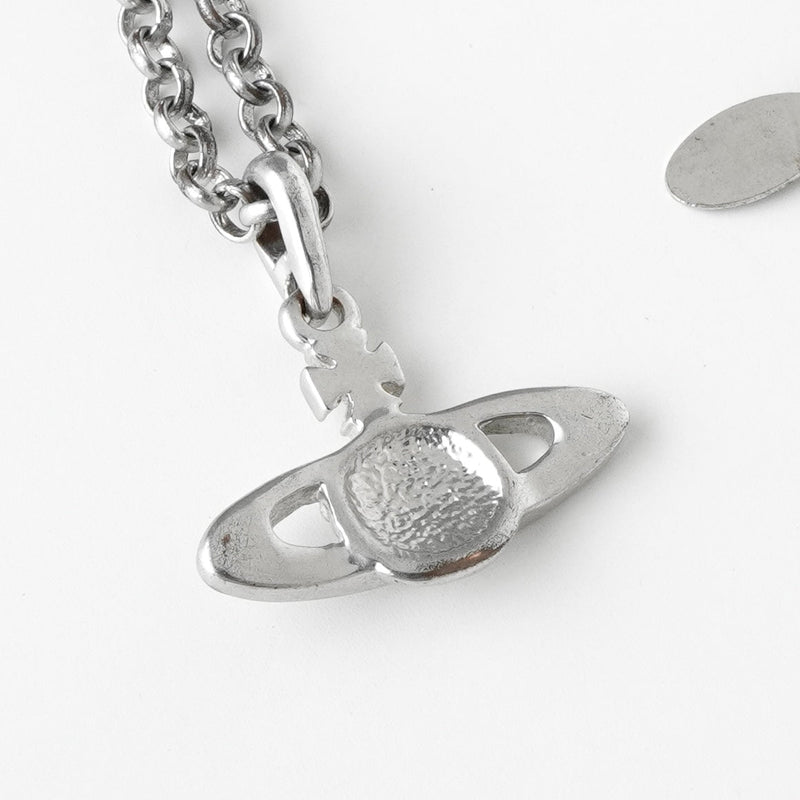 ヴィヴィアン ウエストウッド オーブ ラインストーン シルバー ネックレス 箱付き - NEWSED