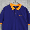 Nike Swoosh 徽标短袖 Polo 衫 蓝紫/橙