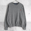 ポロ ラルフローレン ニット ロゴ 刺繍 グレー