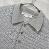 Givenchy 复古人字纹 Polo 衫（灰色）