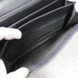 プラダ サフィアーノレザー トライアングルロゴ 二つ折り財布 ブラック - NEWSED