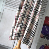 バーバリー ノバチェック 半袖 シャツ ワンピース アイボリー - NEWSED