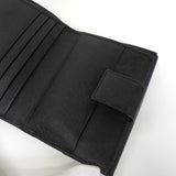 プラダ サフィアーノ レザー トライアングルロゴ 二つ折り財布 ブラック - NEWSED