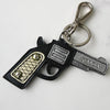 Prada Pistol Leather Charm Keychain with Box